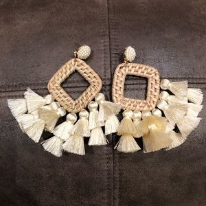 Ivory Statement Earrings - Perfect for Summer